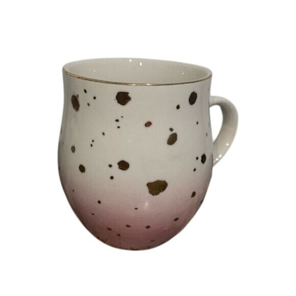 Pink & Gold Speckled Ceramic Mug By Prima Design - Picture 1 of 6